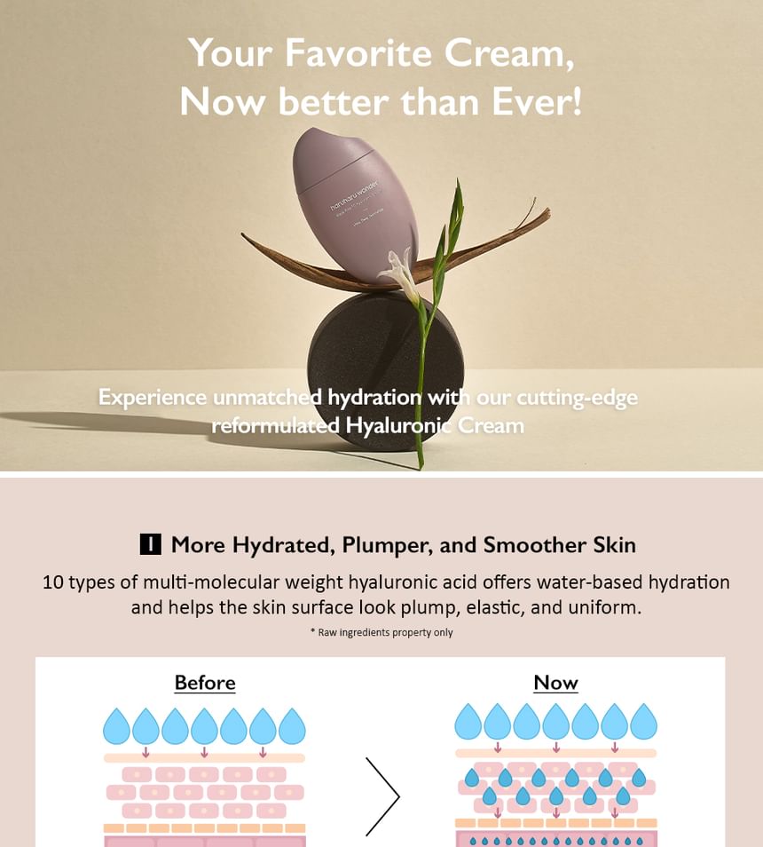 haruharu wonder - Zwarte Rijst 10 Hyaluronzuur Crème