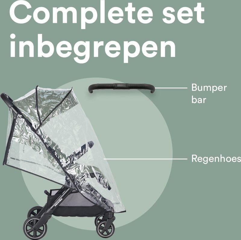 Easywalker - Jackey² - Buggy - Agave Groen - Lichtgewicht - Automatisch Opvouwbaar
