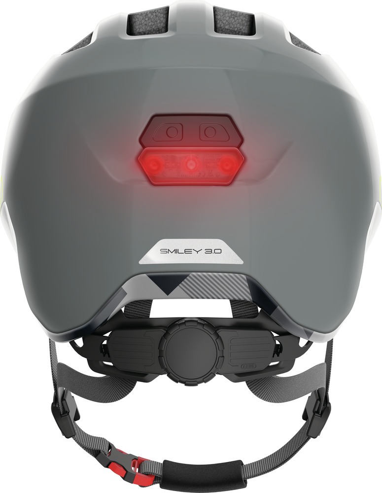 Abus Smiley 3.0 Ace LED Cykelhjelm Shiny Grey