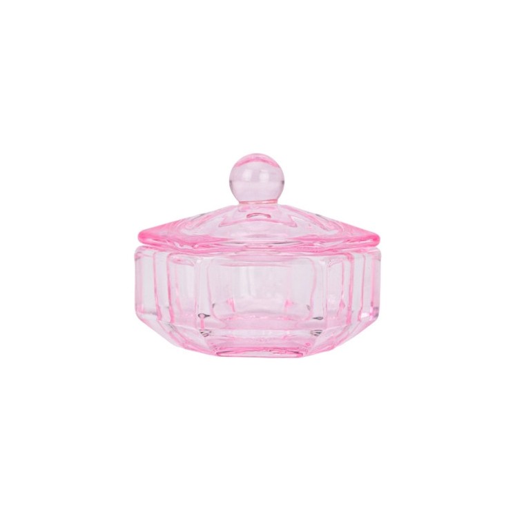 Glas voor Vloeistof of Henne roze 1 stuk