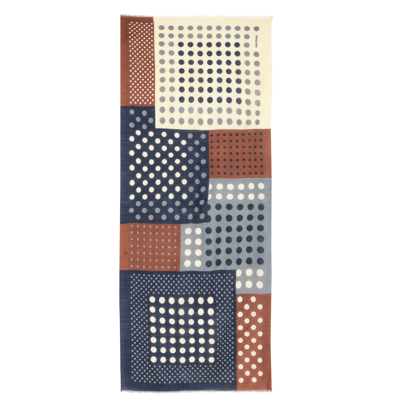 Foulard imprimé | Bleu