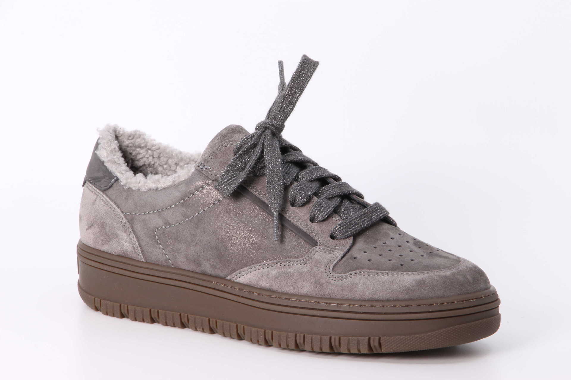 Paul Green Wintersneaker metallic titan / iron