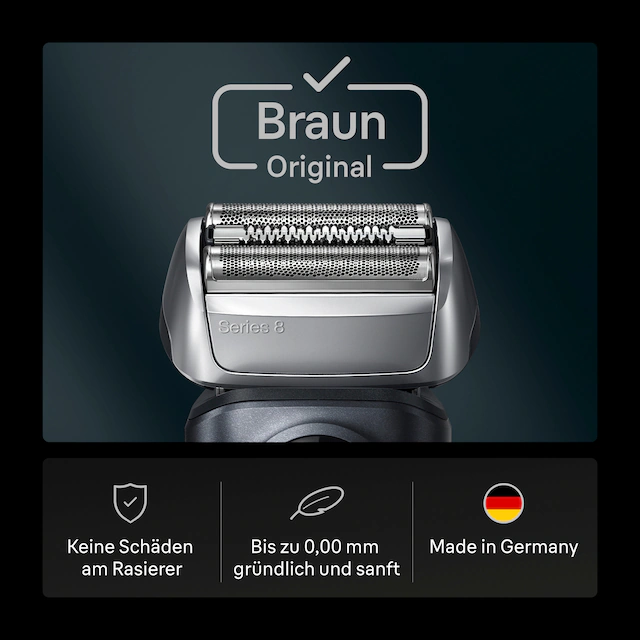 Braun Ersatzscherkopf »Series 8 83M« Kompatibel mit allen Series 8 Rasierern, ORIGINAL vom Hersteller
