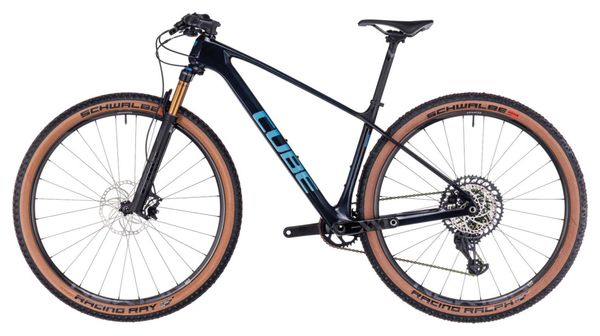VTT Semi-Rigide Cube Elite C:68X SLT Sram XX1 Eagle AXS 12V 29'' Bleu Liquid