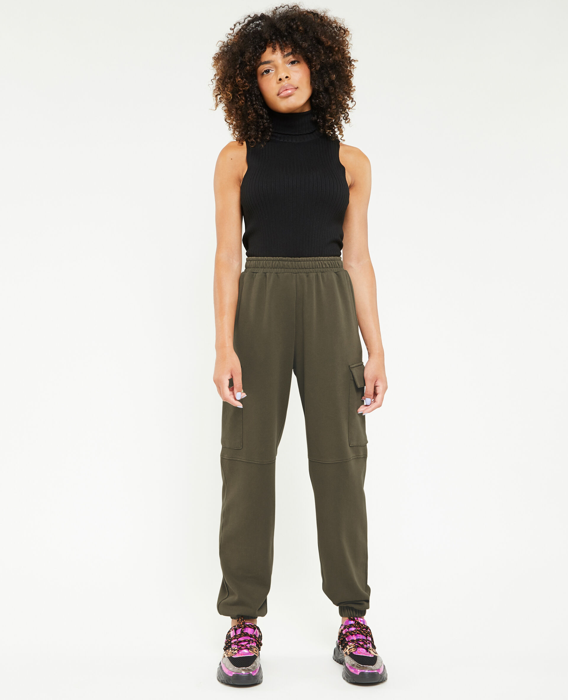 Pantalon de jogging cargo - Vert kaki