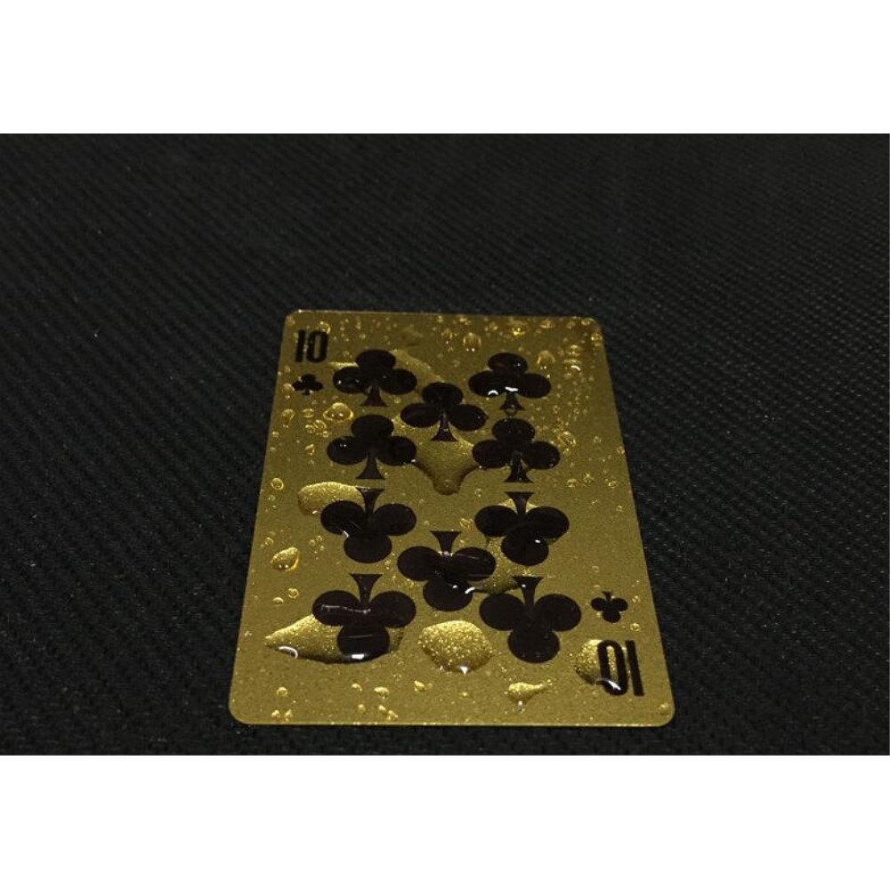 Wasserfestes Poker-Karten Deck aus Kunststoff - Gold