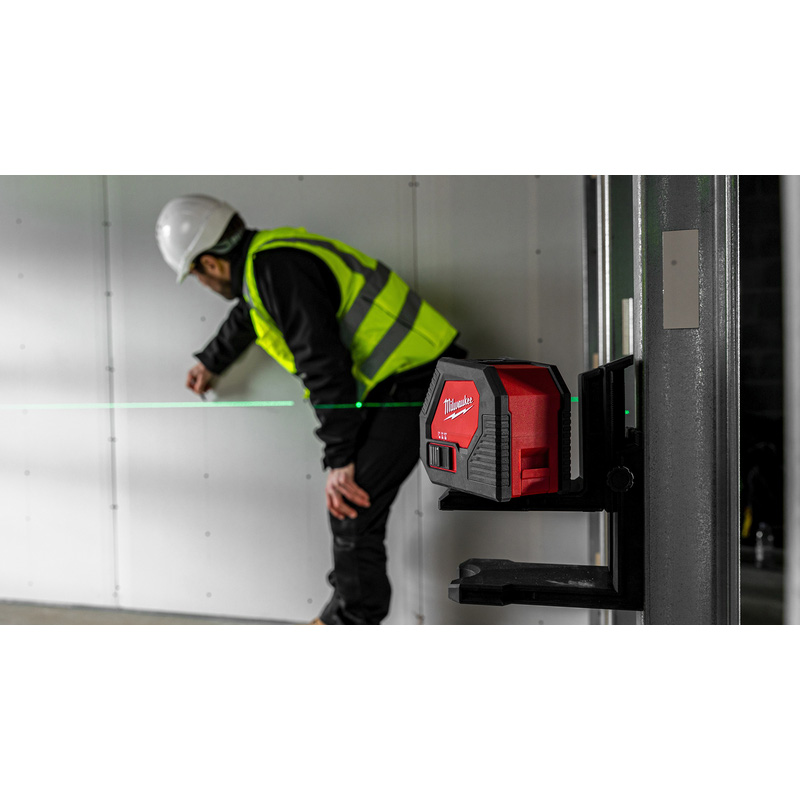 Milwaukee CLL-C Alkaline kruislijnlaser Groen
