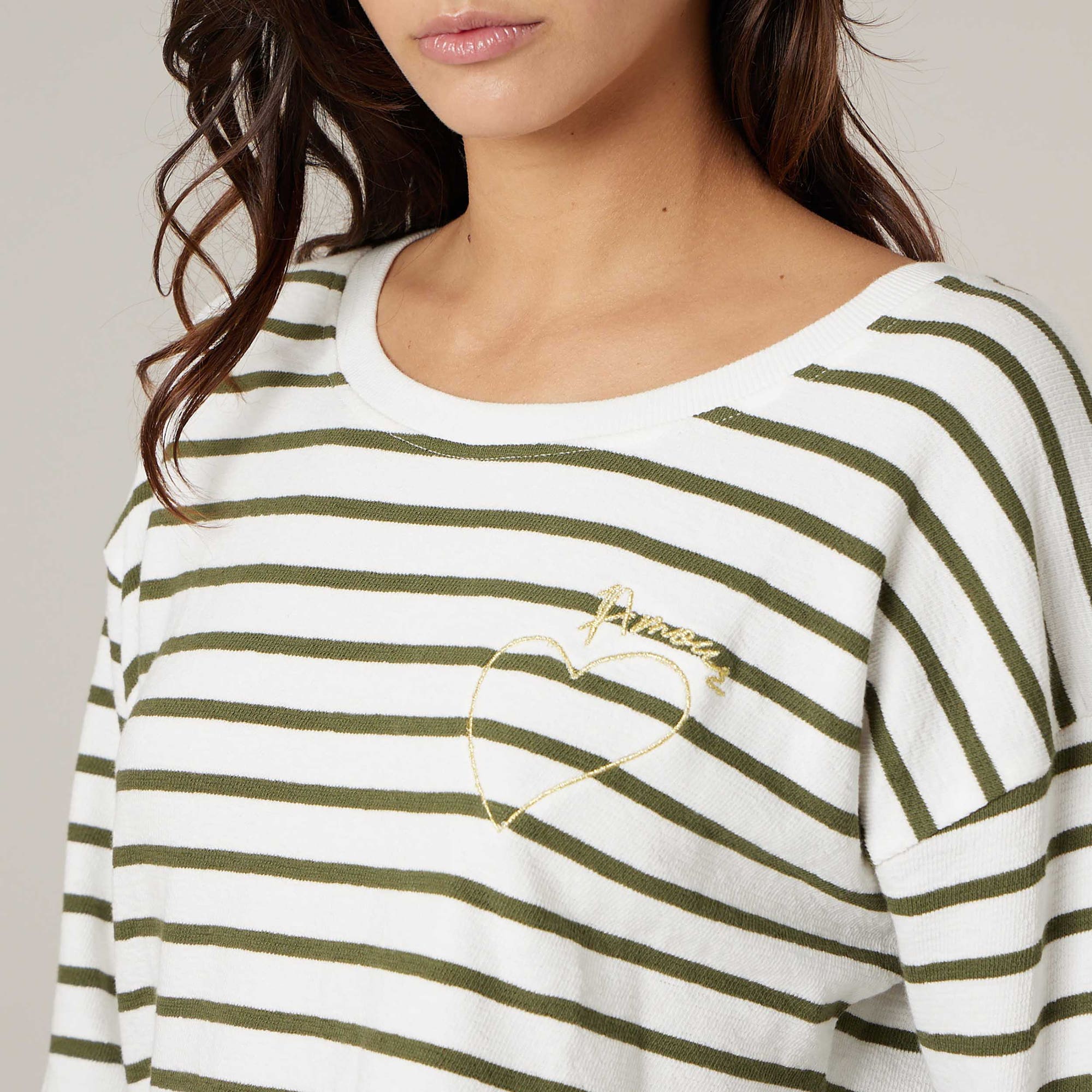 T-shirt Femme kaki