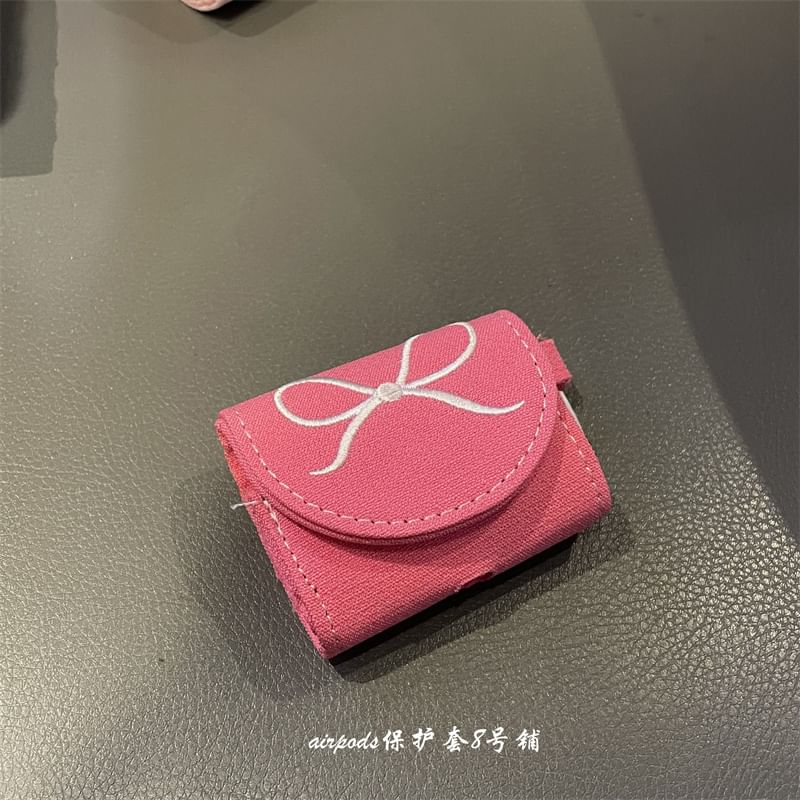 XIXI STUDIO - AirPods / Pro oortelefoonhoesje met strik, skin / bedel / set