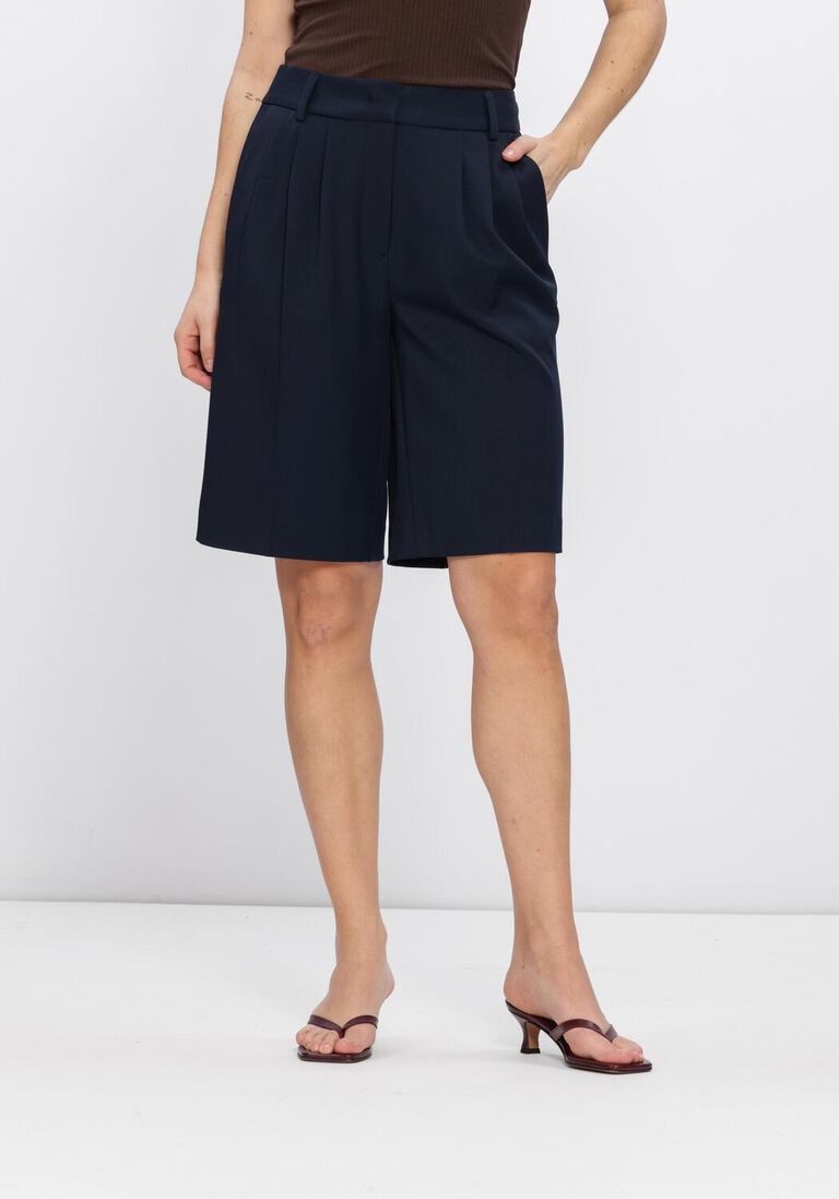 donkerblauwe haute l'amitié korte broek premiere bermuda