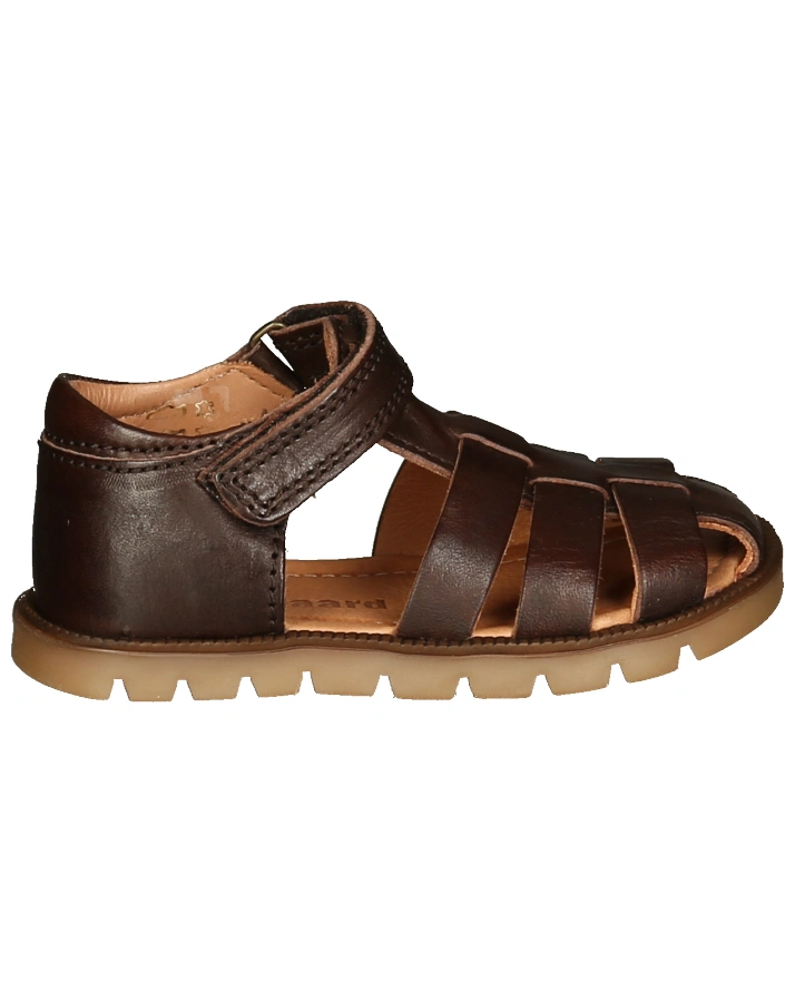Leder-Sandalen BEKA mit Zehenschutz in dunkelbraun