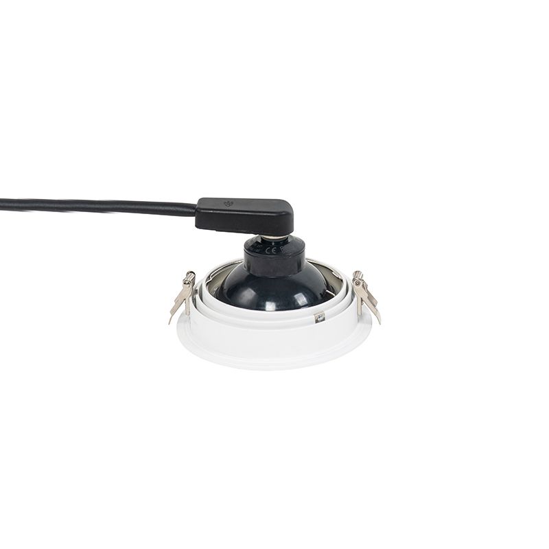 Smart ronde inbouwspot wit verstelbaar incl. Wifi GU10 111m - Chuck 111