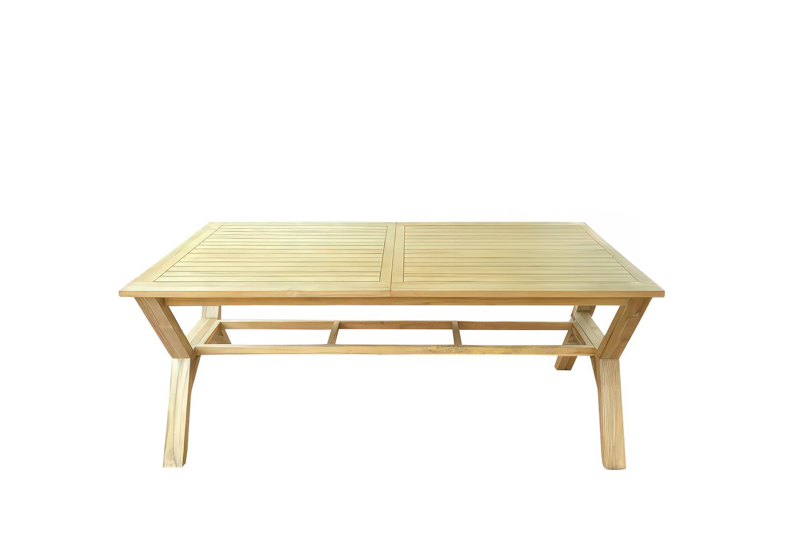 Portefino hagespisebord Med utrekk og inkludert ileggsplate på 60cm Heltre oljet teak.