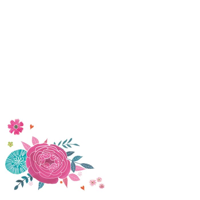 Paperclip | Moederdagkaart | bloemen | vaas