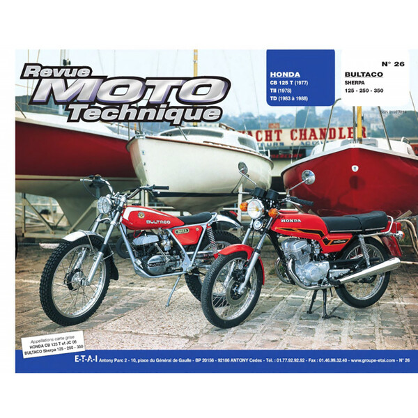 Etai - RMT 26 HONDA CB125 (1977 à 1988) et BULTACO SHERPA 125/250/350