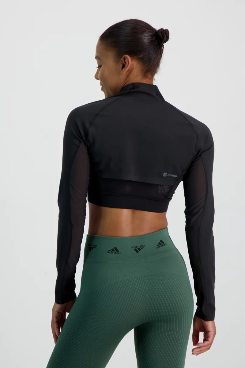 adidas Performance HIIT 45 Seconds Super Crop Damen Longsleeve
