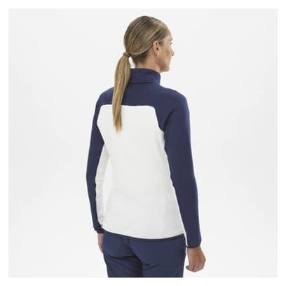 Polaire Femme Millet Fusion Grid Bleu/Blanc