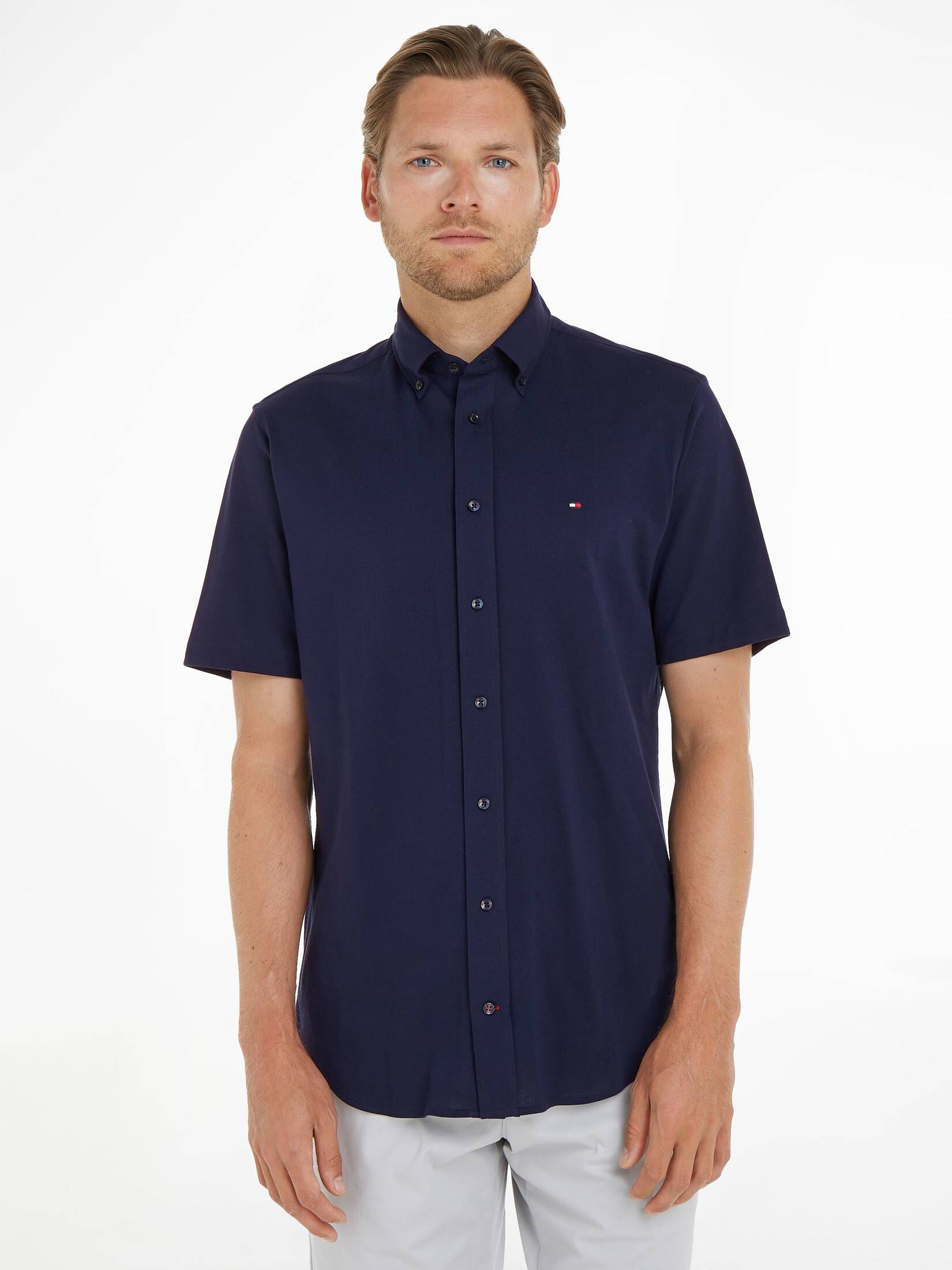 Tommy Hilfiger| Herren Hemd Slim Fit Kurzarm