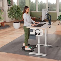 Tapis antifatigue Ergo Active, gris foncé