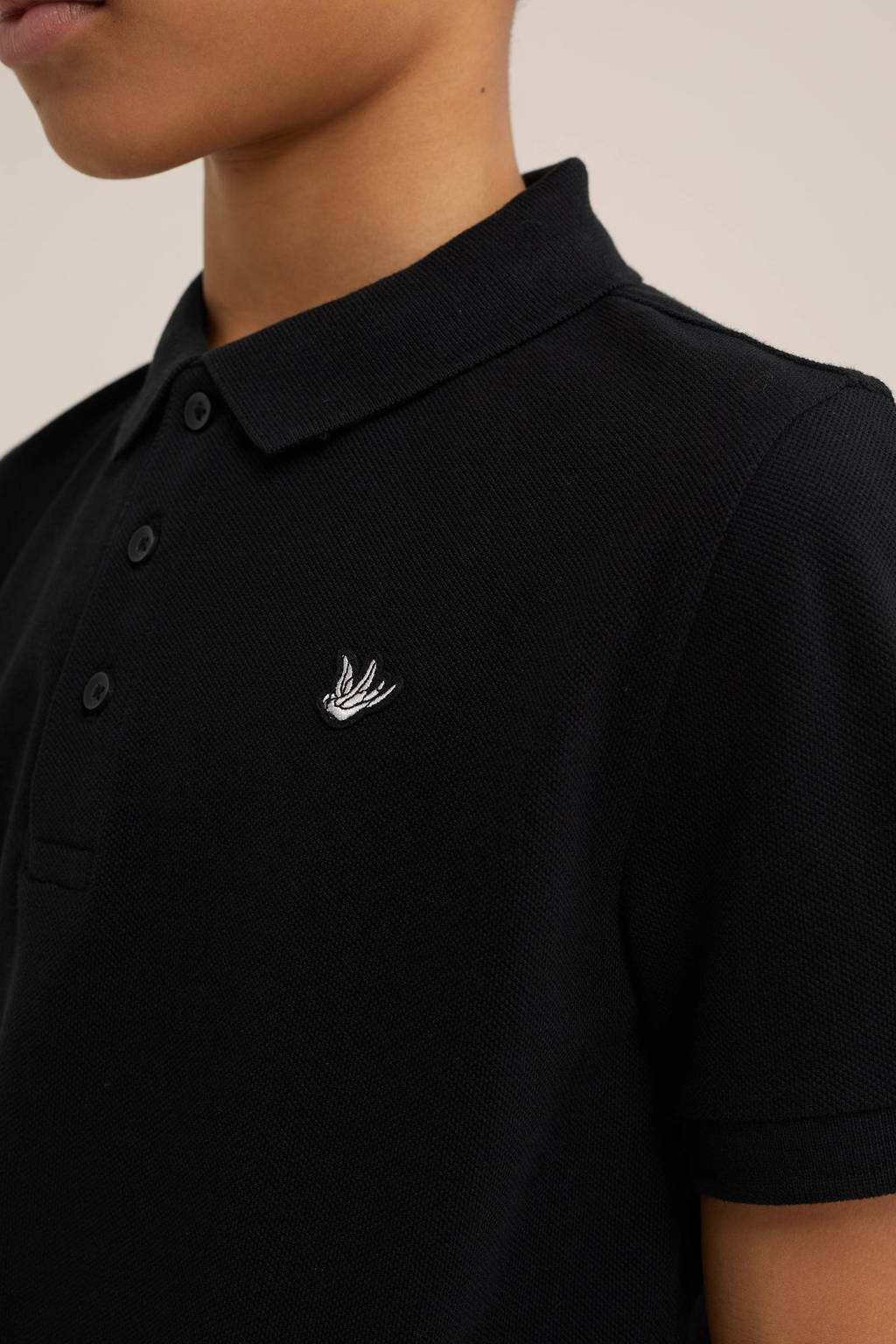 WE Fashion polo zwart