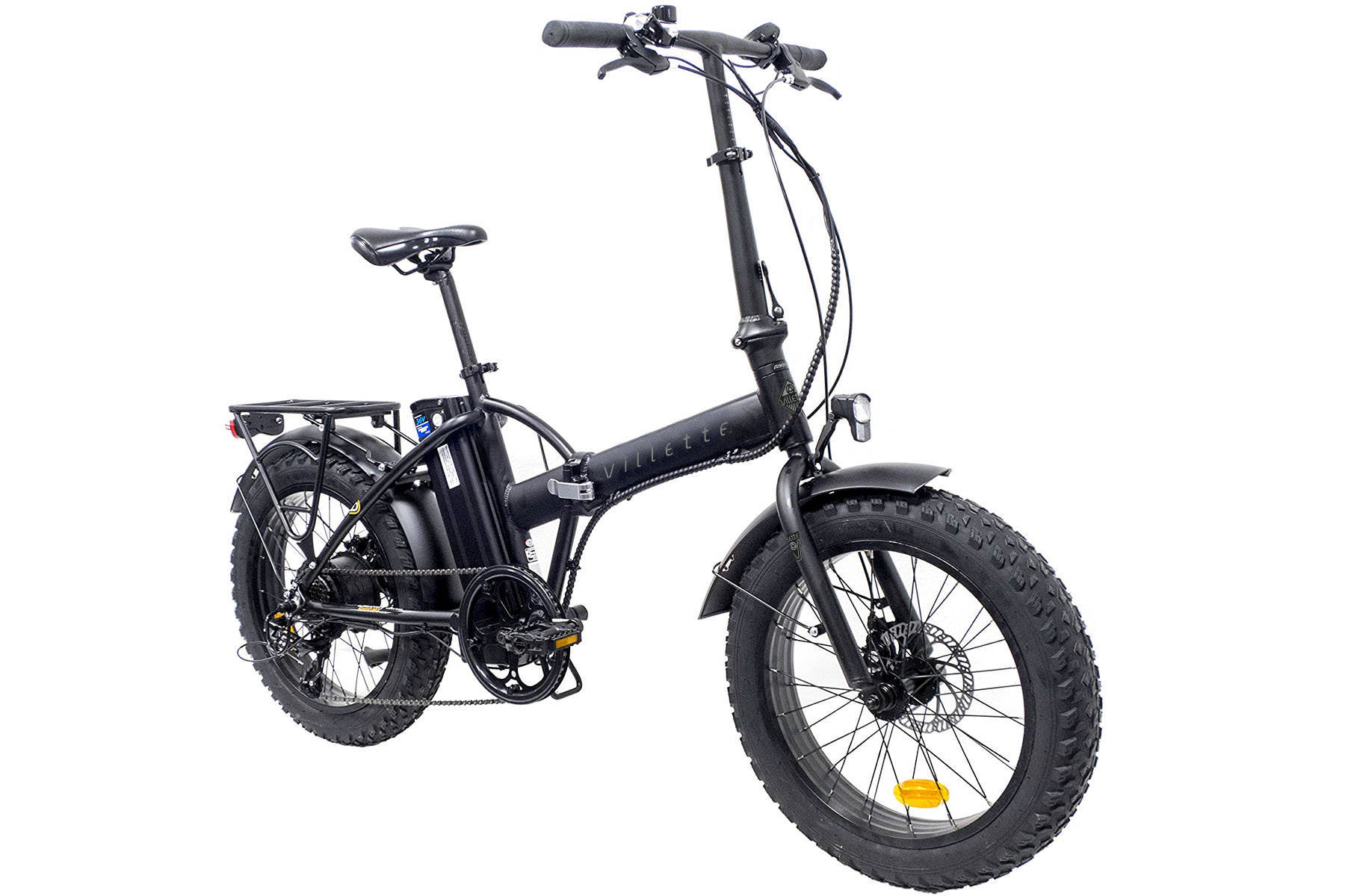 Villette le Gros e-fatbike, vouwfiets, 7 speed, zwart