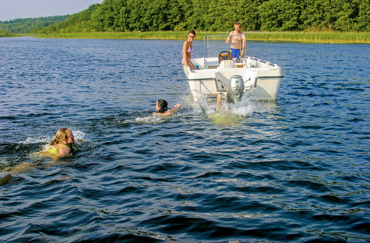 Motorboot selber fahren Rechlin