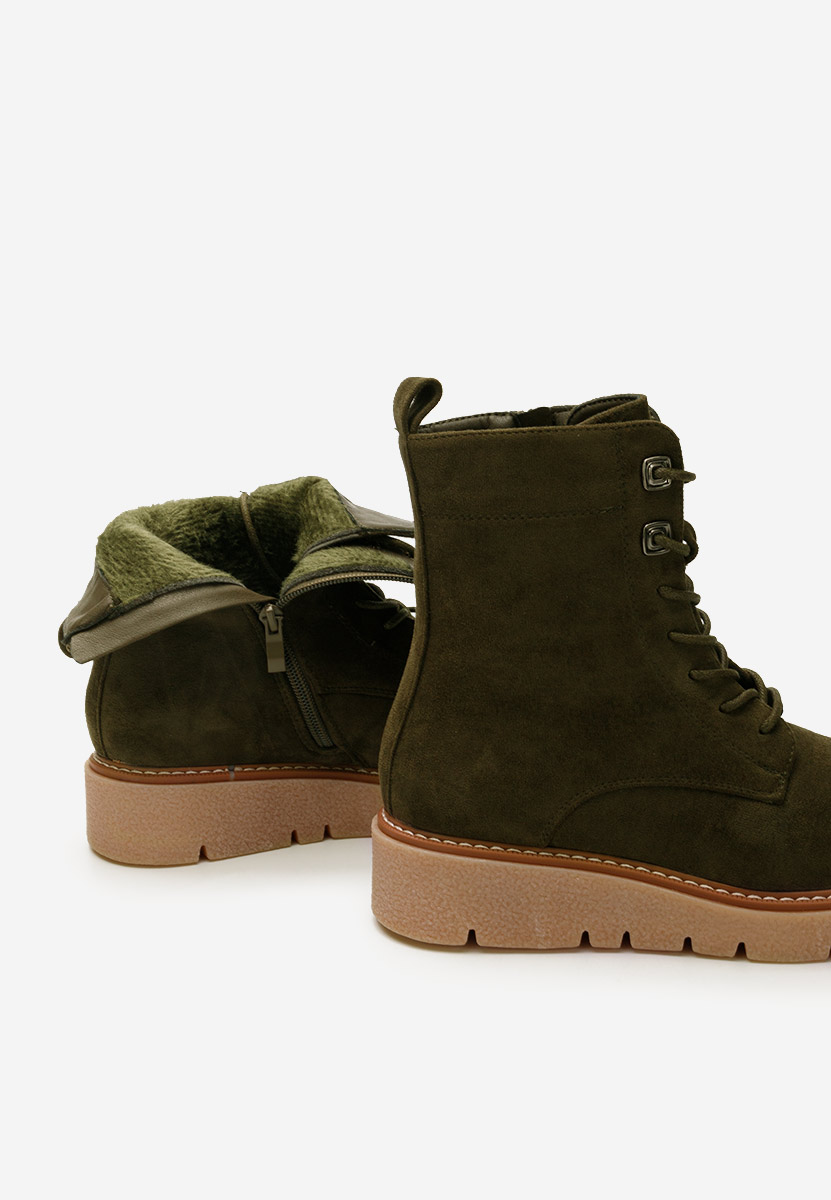 Bottines femme vert Terrianna