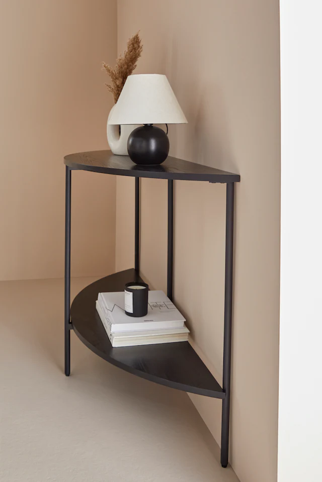 LeGer Home by Lena Gercke Konsolentisch »Leonore, TOPSELLER!, OTTOs Choice« aus massivem Eschenholzfurnier, pulverbeschichtetes Metallgestell