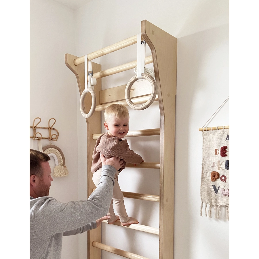 Fitwood TAIMI MINI Sprossenwand, schwarz