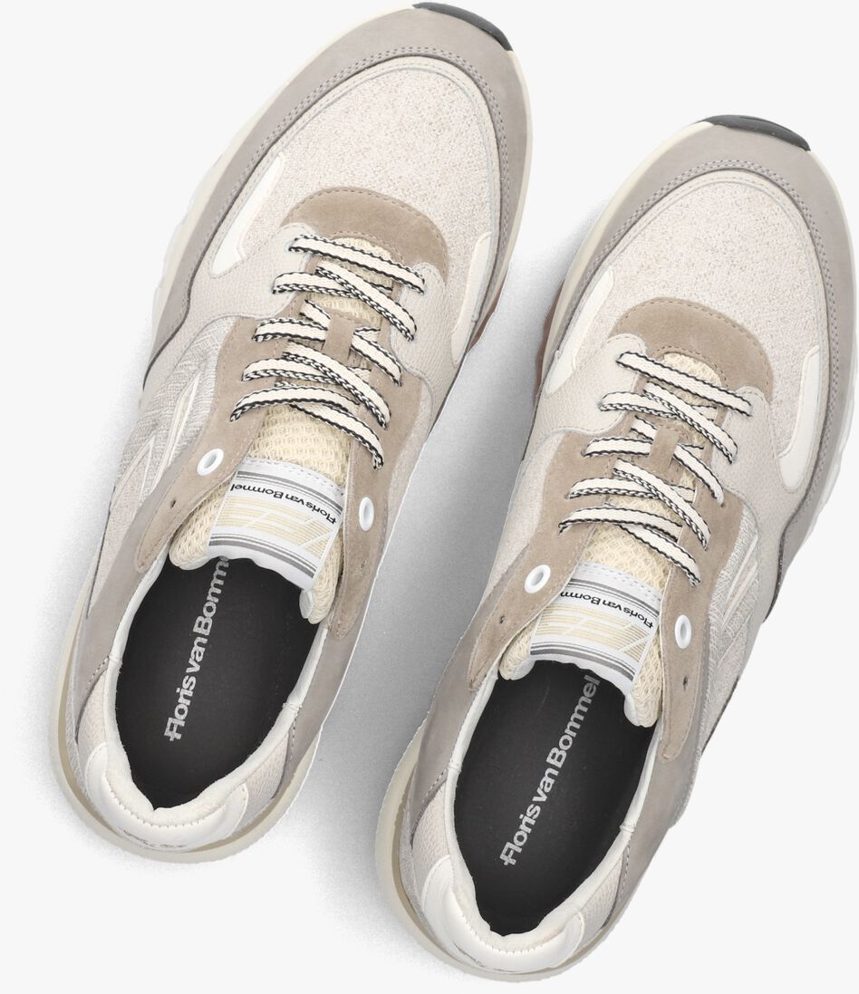 beige floris van bommel lage sneakers sfm-10154 de treener