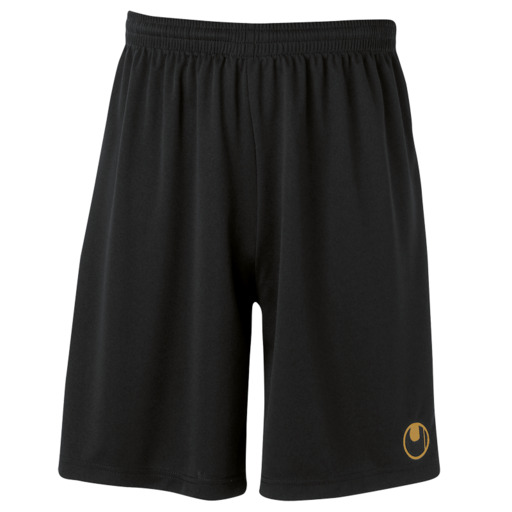 Calções Center Basic II sem fecho, preto/dourado, Uhlsport