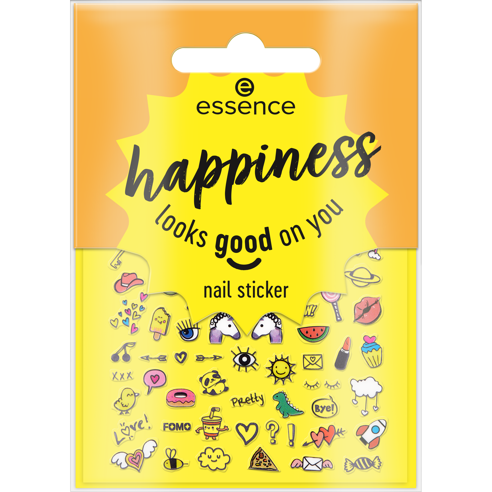 happiness looks good on you nail sticker ongles