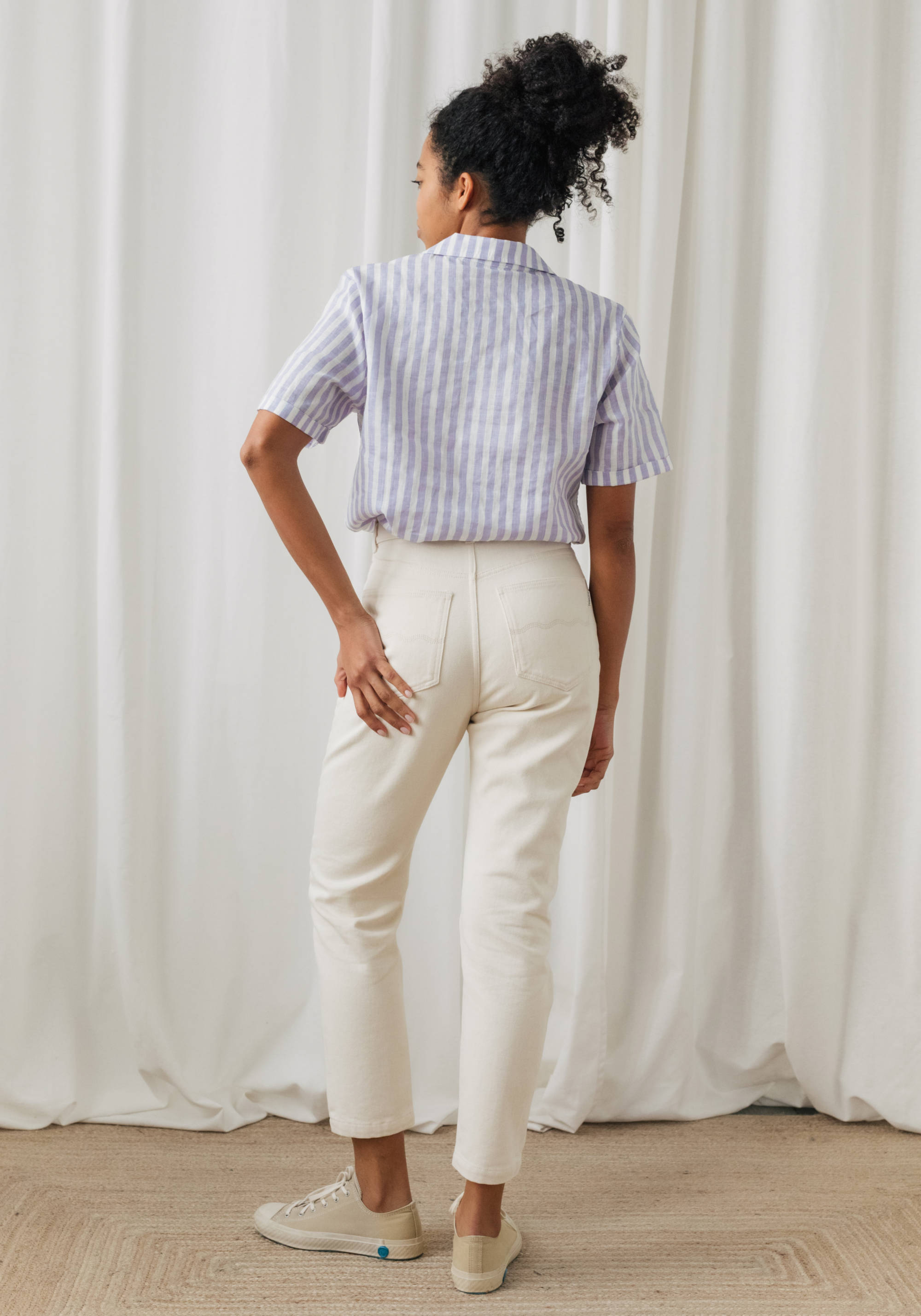 Twothirds Leinen-Bluse Uto Medium Purple