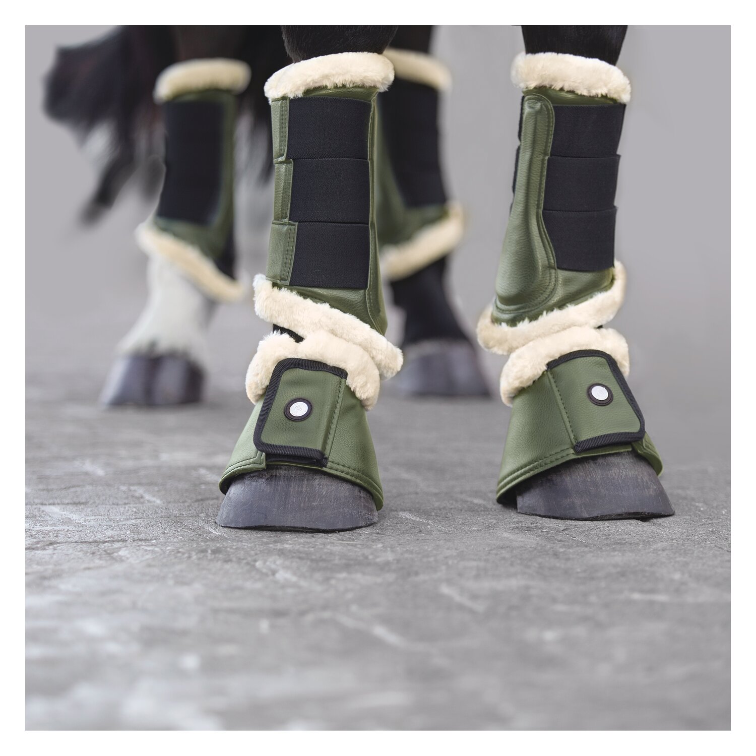 Cheval de Luxe Gamaschen Soft - kale green