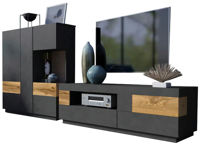 INOSIGN Wohnwand »SILKE« Set, 2 Stk. tlg.