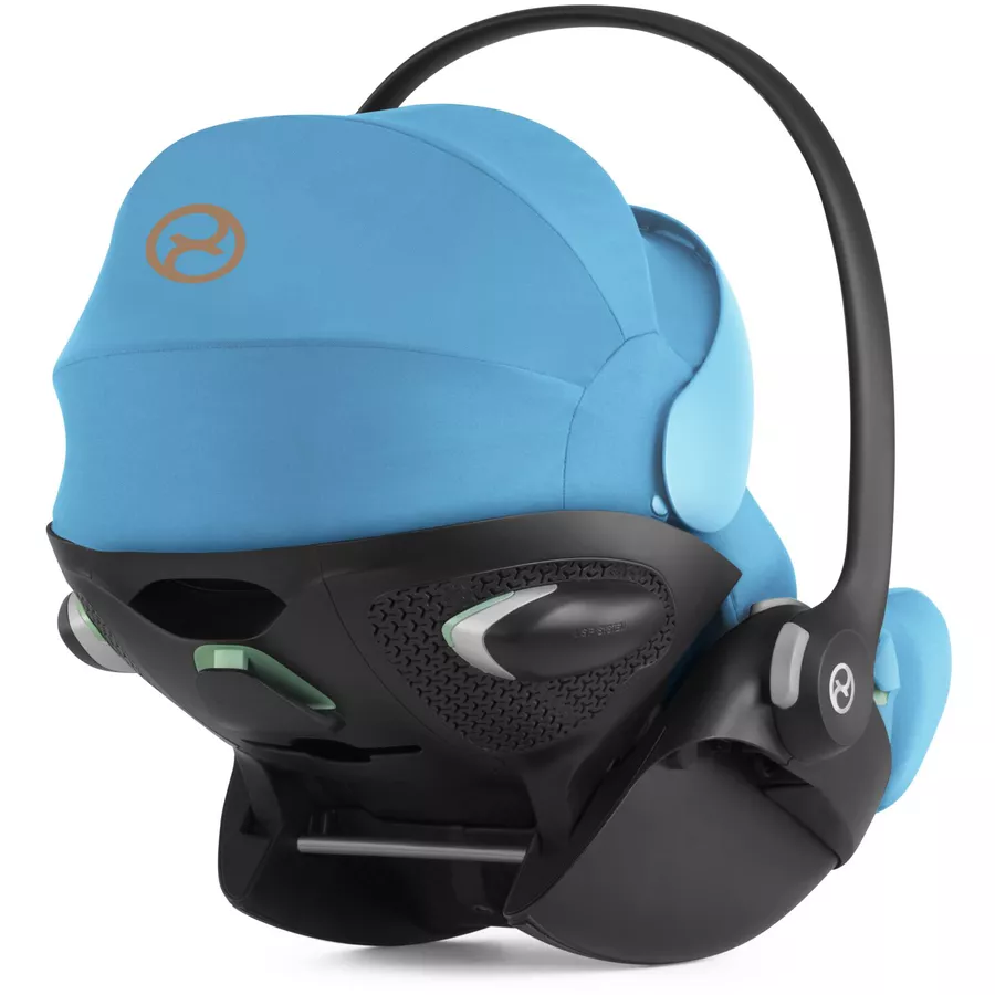 cybex GOLD Babyschale Cloud G i-Size Plus Beach Blue Plus mit Basisstation Base G
