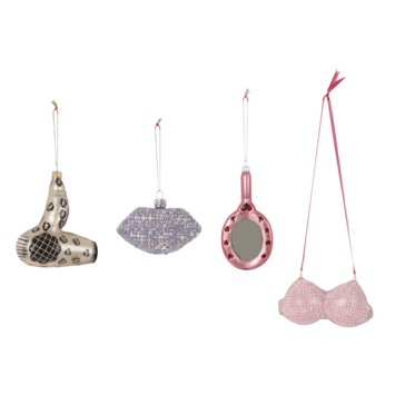 Christmas Goods glasfiguur kersthanger beauty divers per stuk
