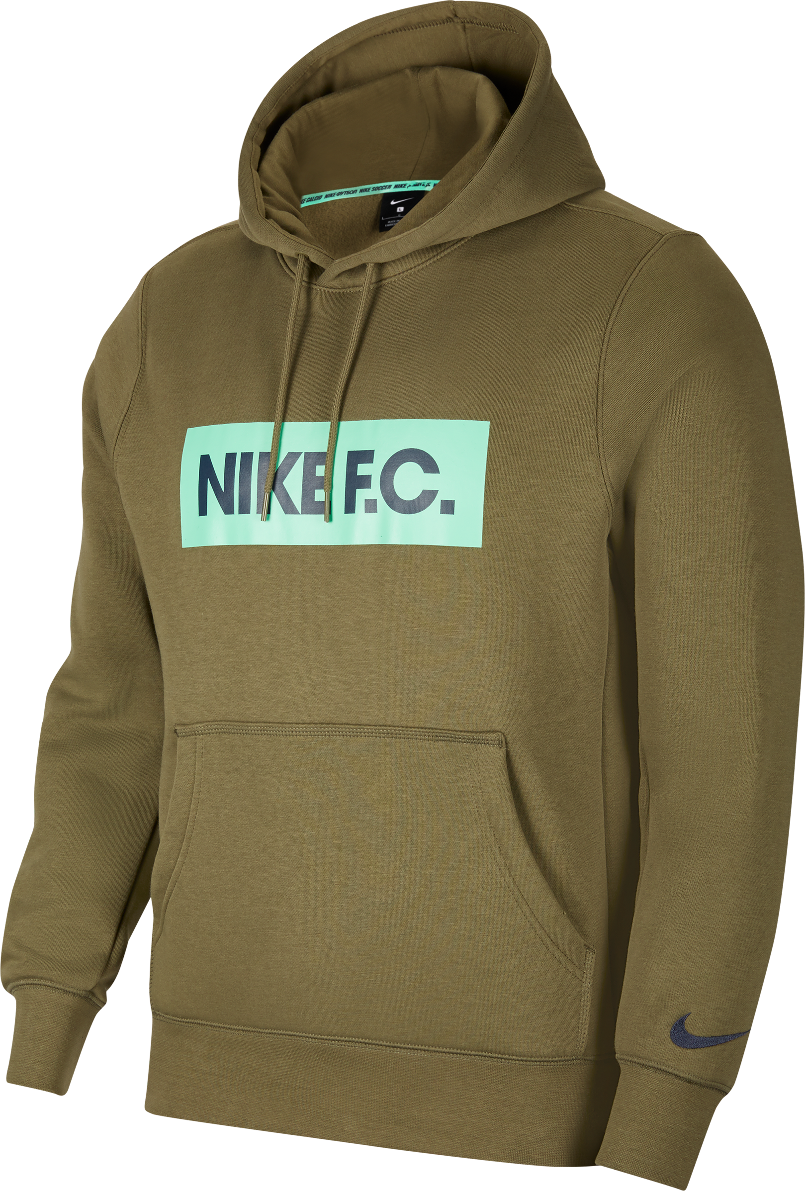 Nike F.C. Fleece Kapuzensweatshirt Grün Blau F222