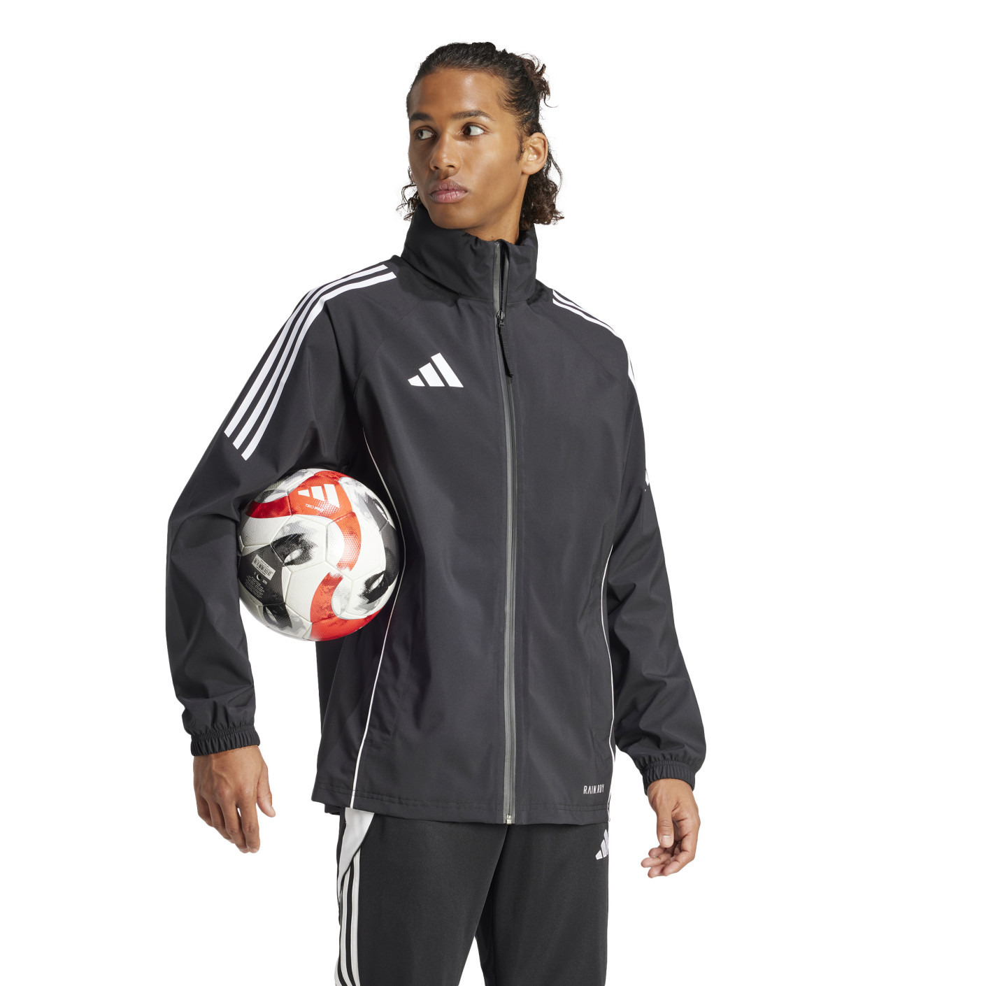 Adidas Tiro 24 Regenjas Zwart Wit