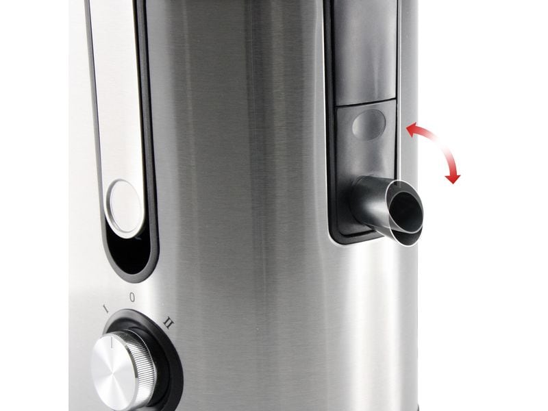 Trisa Entsafter Vital Juicer Schwarz/Silber Slow Juicer für alle Obst- und Gemüsesorten