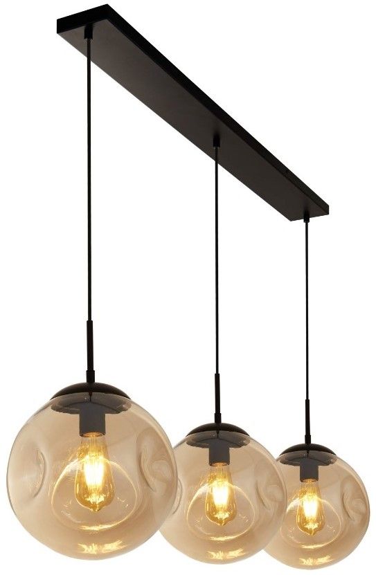 Hanglamp 22123-3BK Punch B121 x D25 cm
