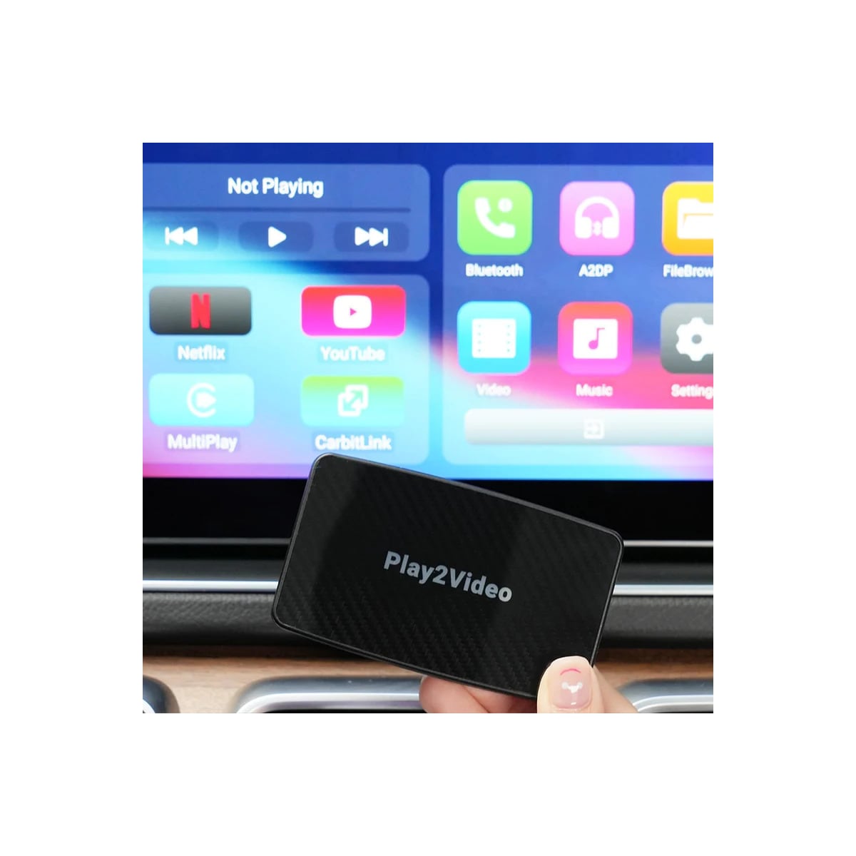 Alt-i-ett-adapter, Wireless CarPlay / Android Auto / Video