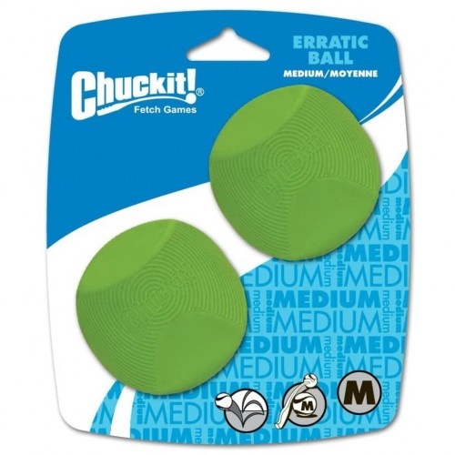 Bola de formato irregular para cães, verde