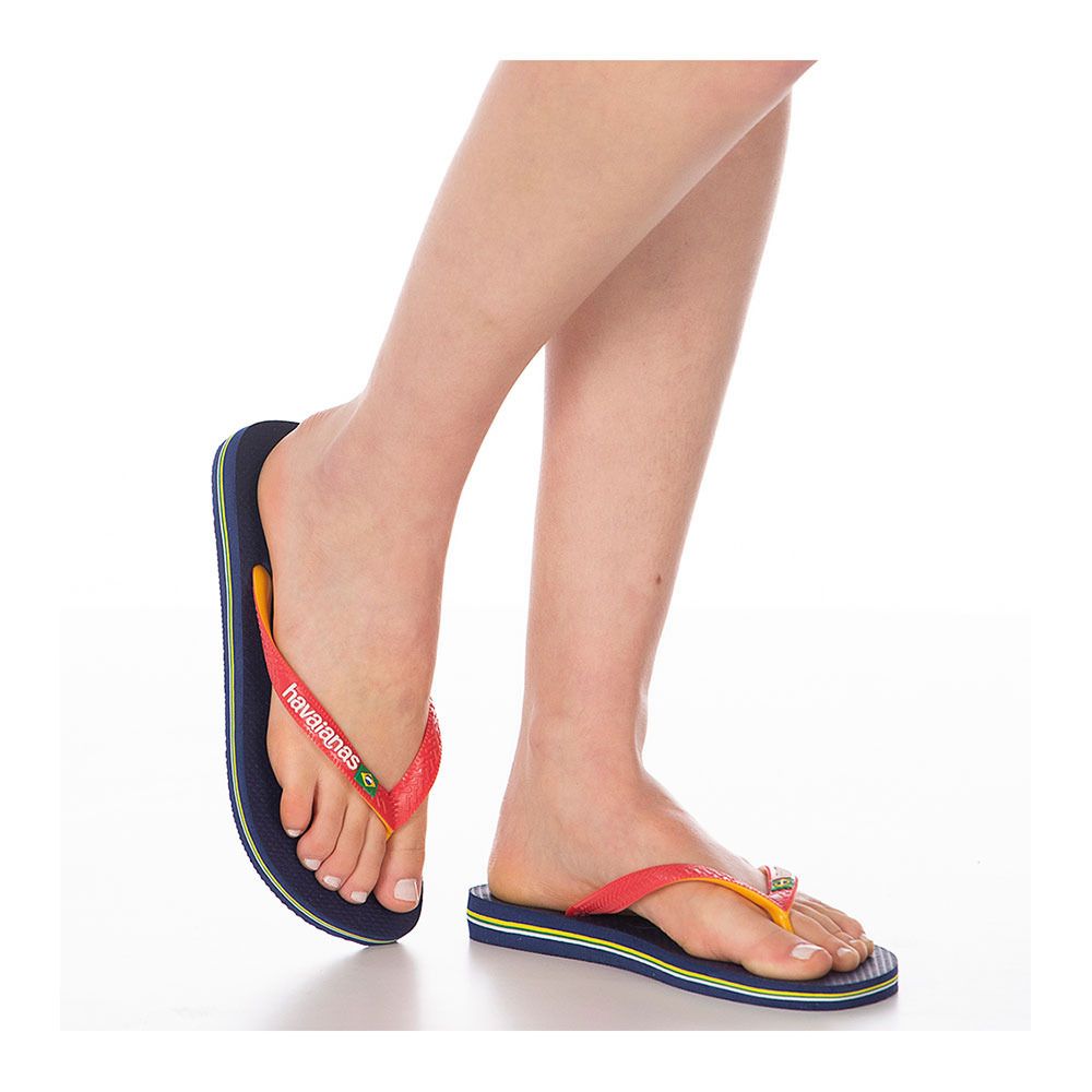 Havaianas BRASIL MIX - Tongs navy blue/ruby red