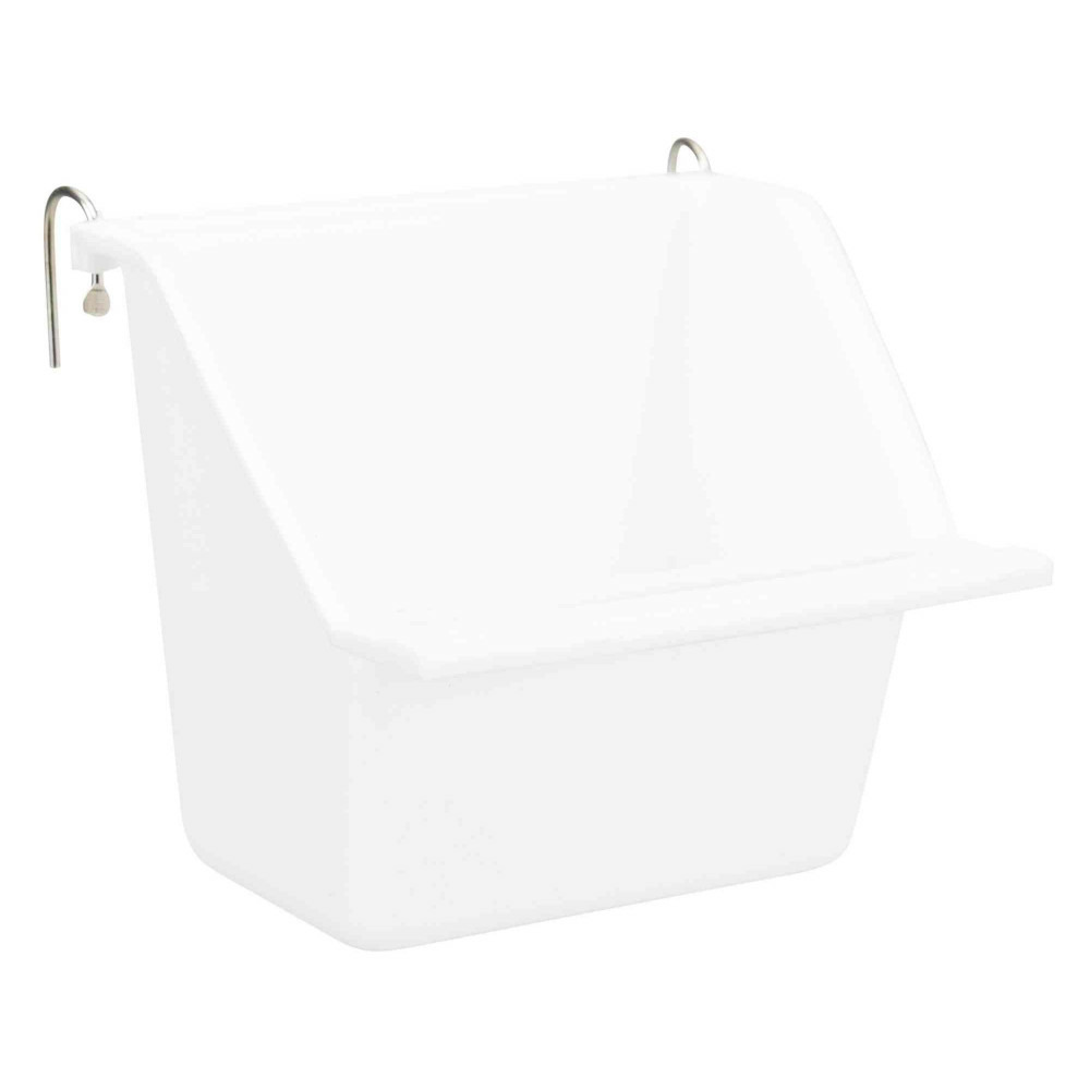 Une mangeoire suspendue avec support métal, taille130 ml 8 x 7 cm