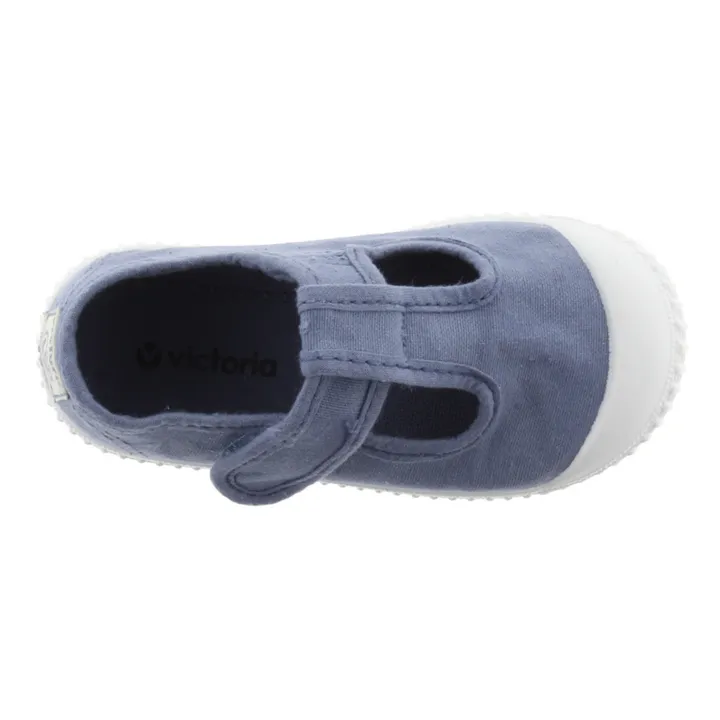 Victoria Baskets Scratchs Sandalia Tira Lona | Bleu