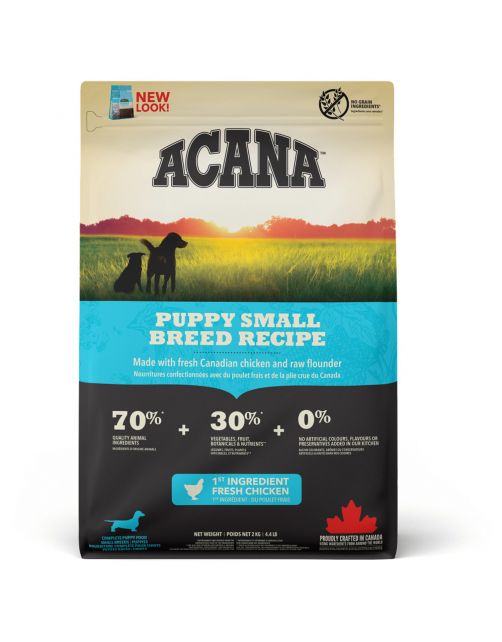 Acana Heritage Puppy Small Breed Kip&Kalkoen - Hondenvoer