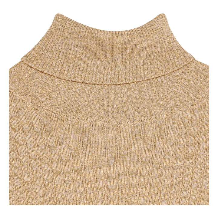 Bellerose Col roulé Anolux Lurex | Sable