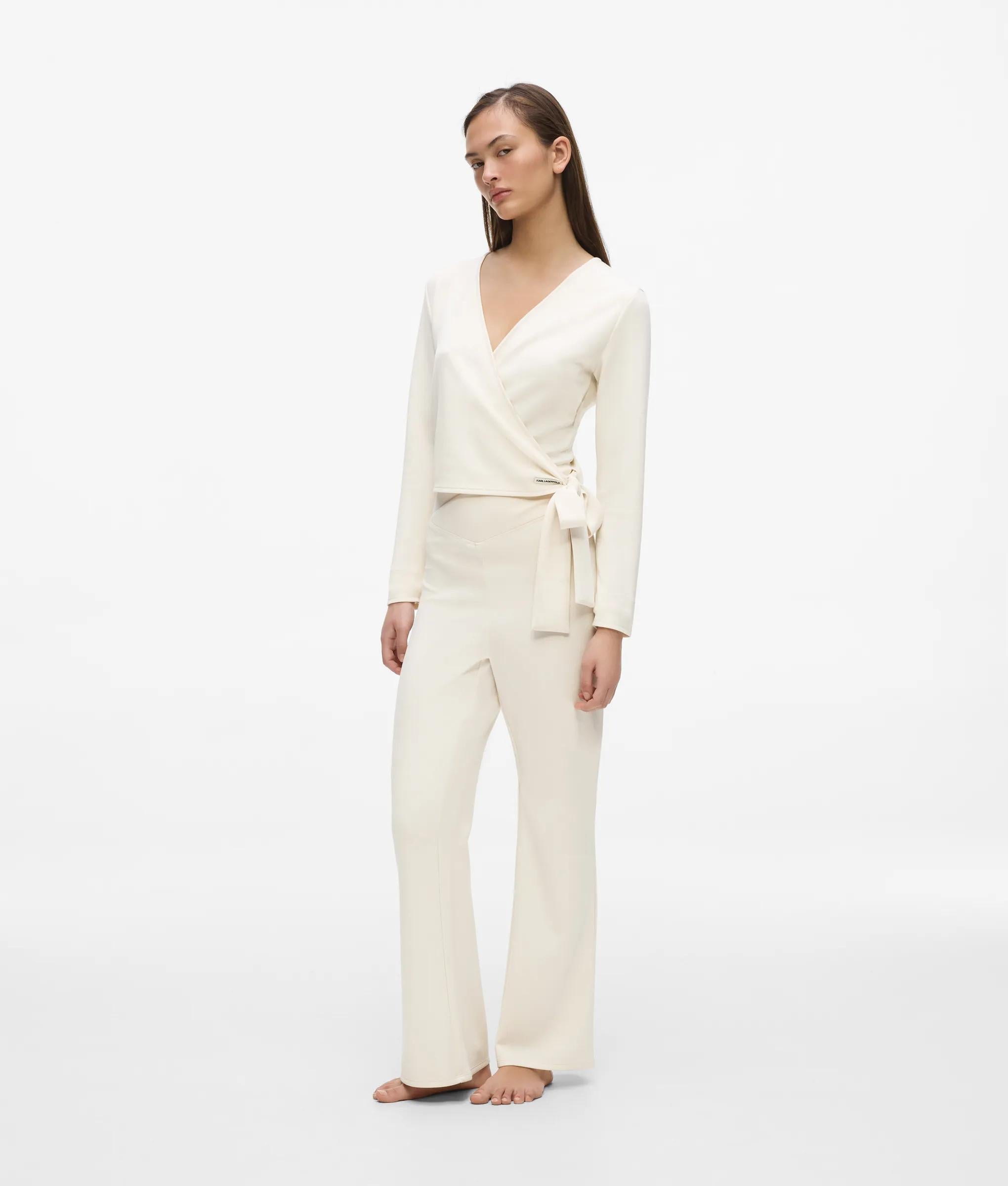Loungewear broek met wijde pijpen