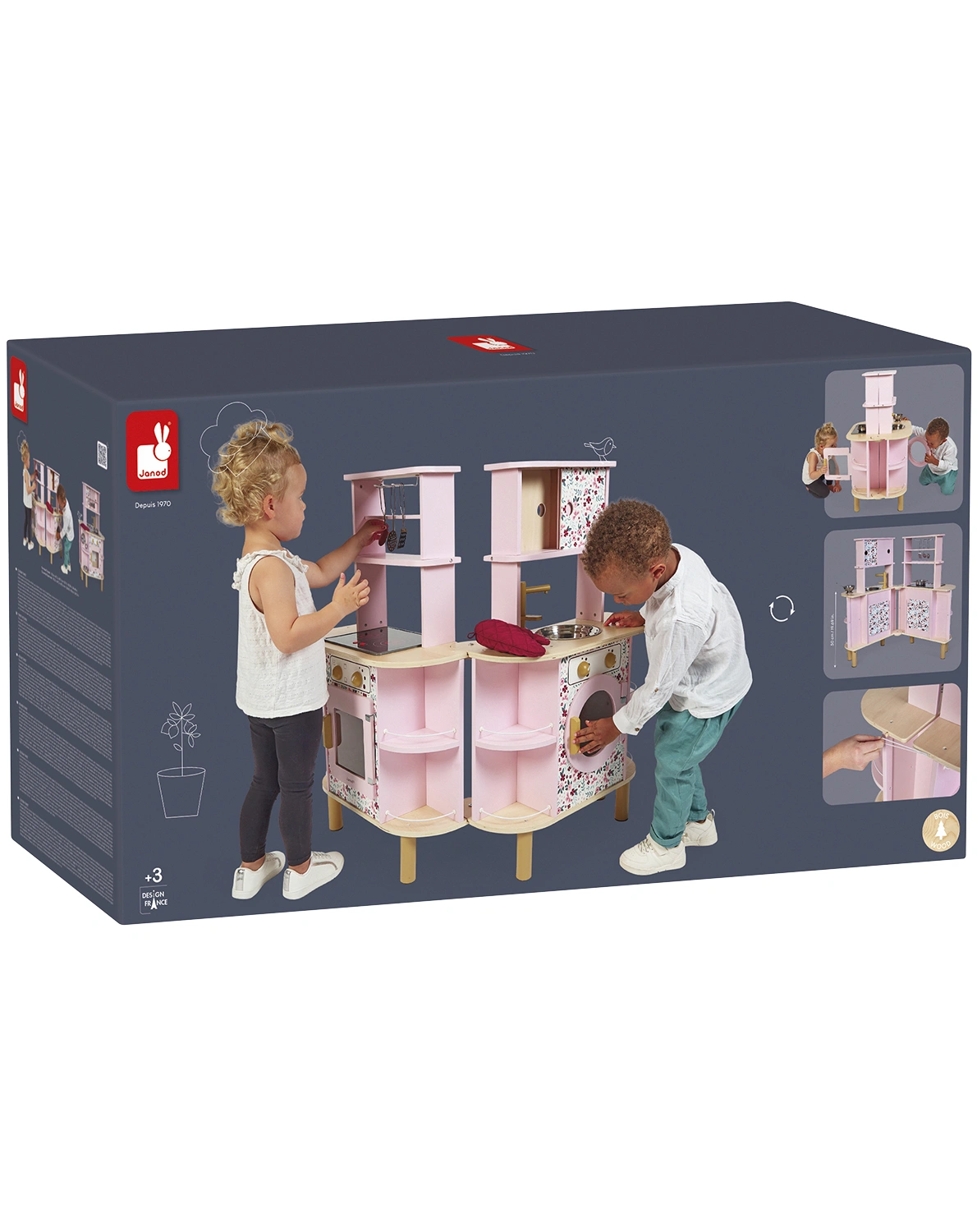 Spielküche TWIST aufklappbar aus Holz